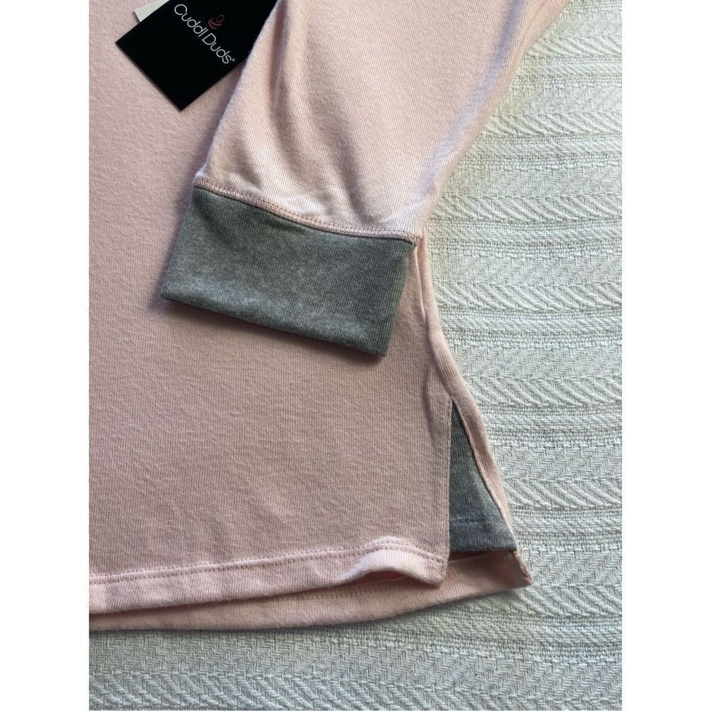 Cuddl Duds Women’s 2X 3-pc. Knit Long Sleeve Pajama Top, Banded Bottom Pajama Pa - Picture 3 of 6